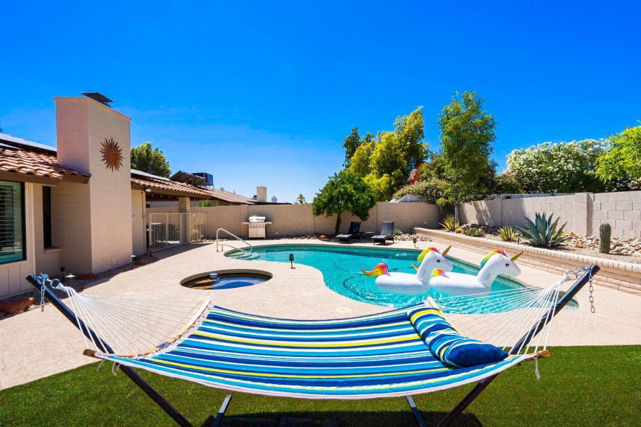 Cozy Phoenix Home Heated Pool & Spa With King Beds Exterior photo